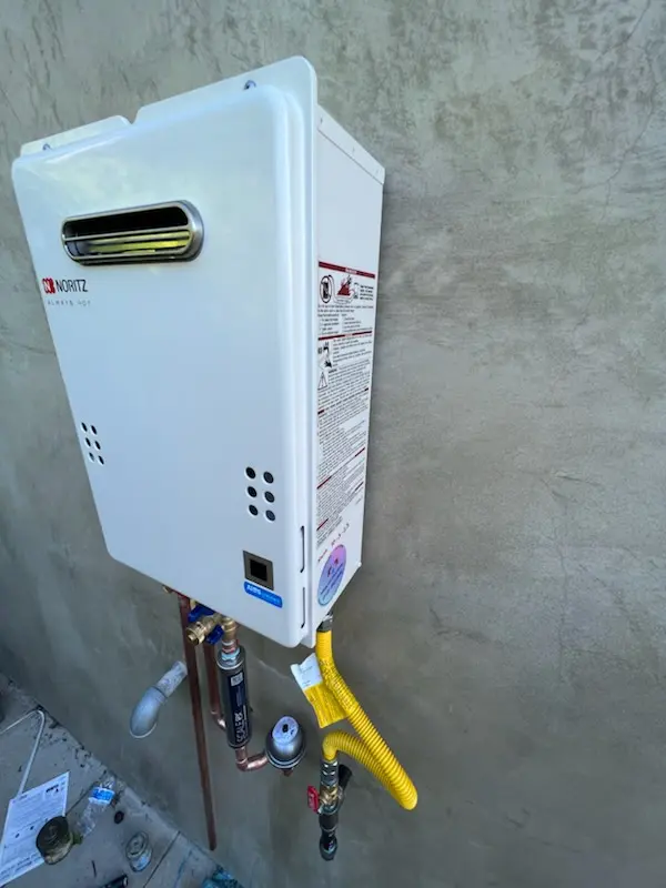 Tankless water heater installation for Brushwood homes